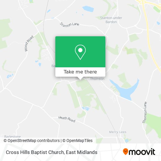 Cross Hills Baptist Church map