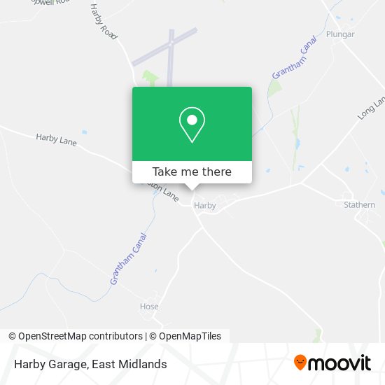 Harby Garage map