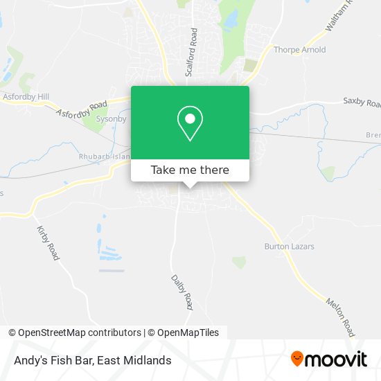 Andy's Fish Bar map