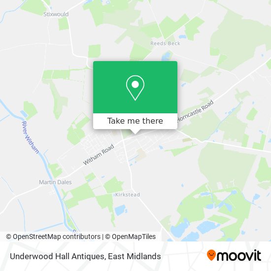 Underwood Hall Antiques map