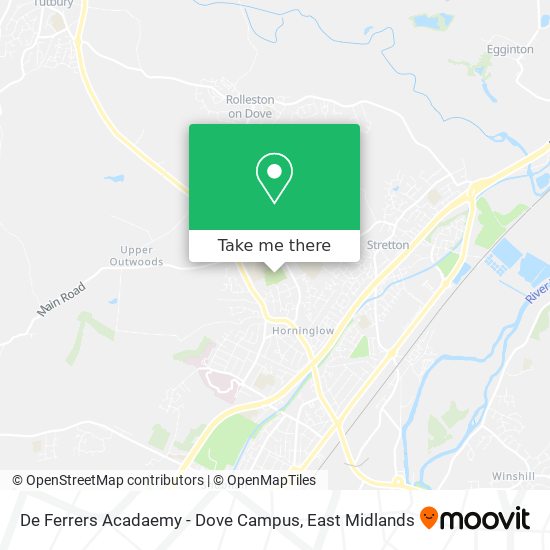 De Ferrers Acadaemy - Dove Campus map
