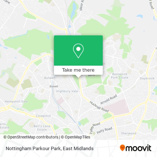 Nottingham Parkour Park map