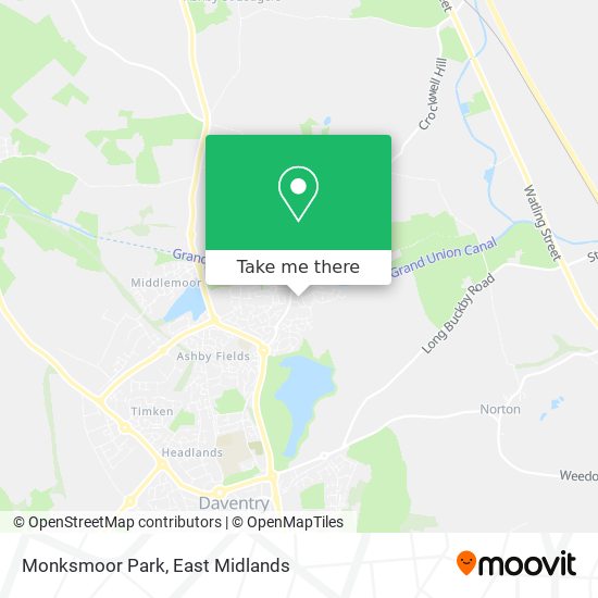 Monksmoor Park map