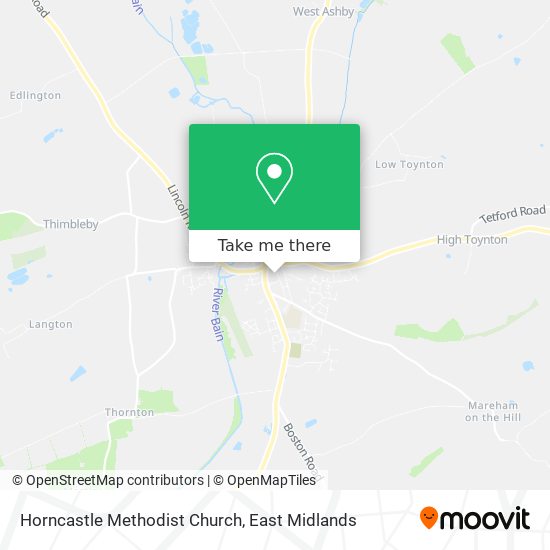 Horncastle Methodist Church map