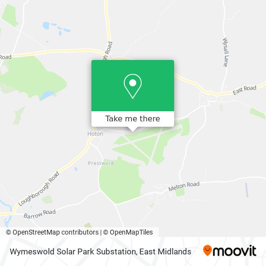 Wymeswold Solar Park Substation map