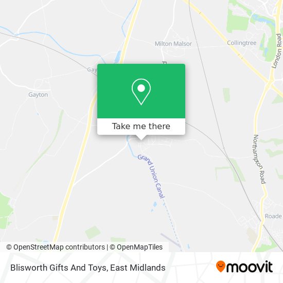 Blisworth Gifts And Toys map