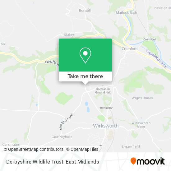 Derbyshire Wildlife Trust map