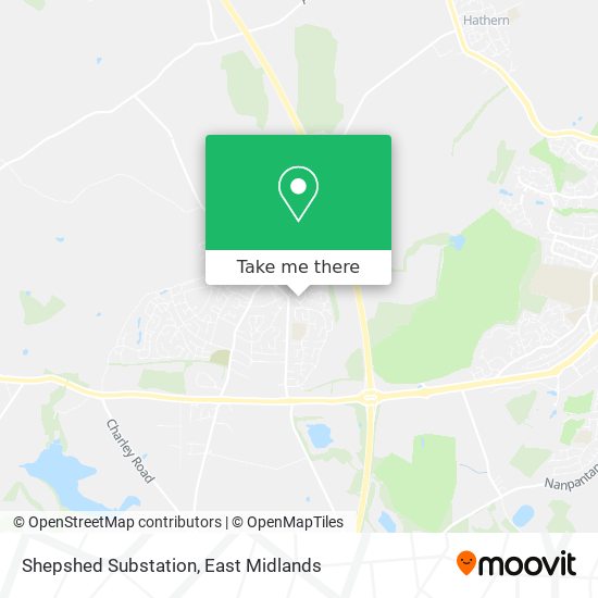 Shepshed Substation map