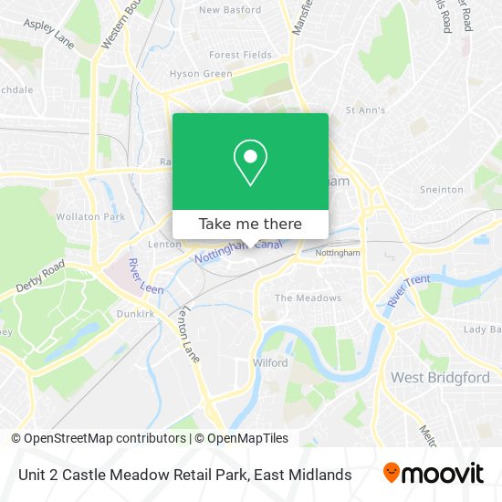 Unit 2 Castle Meadow Retail Park map