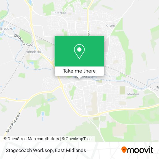 Stagecoach Worksop map