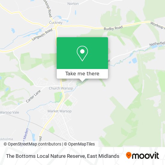 The Bottoms Local Nature Reserve map