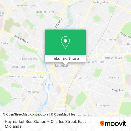 Haymarket Bus Station – Charles Street map