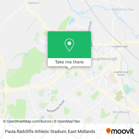 Paula Radcliffe Athletic Stadium map