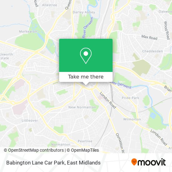Babington Lane Car Park map