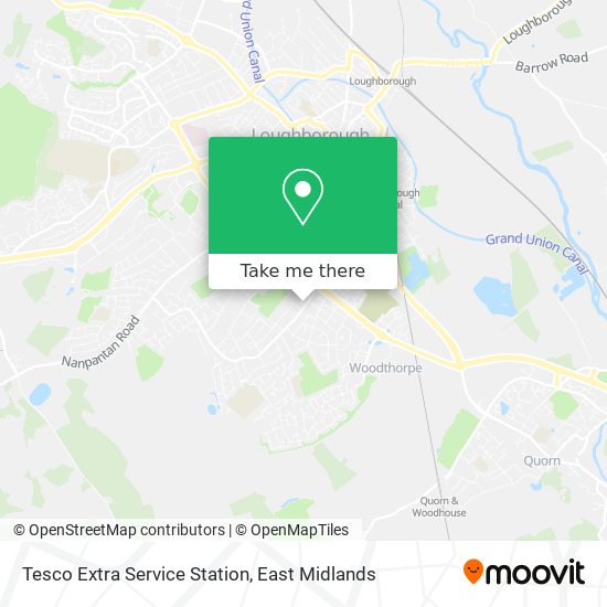 Tesco Extra Service Station map
