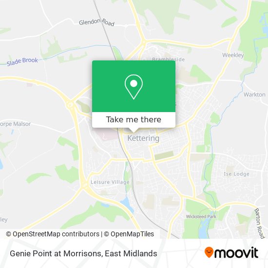 Genie Point at Morrisons map