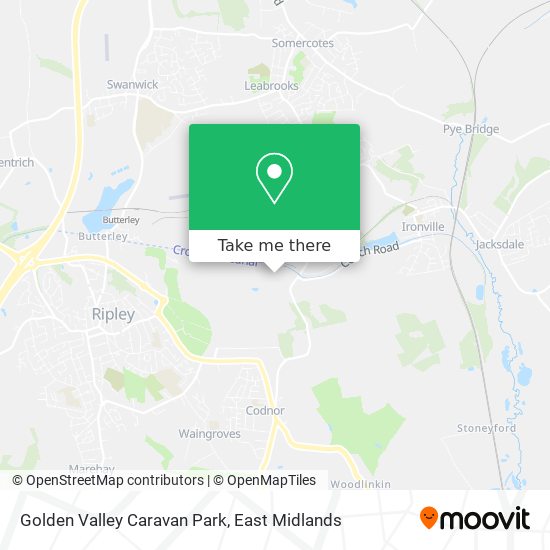 Golden Valley Caravan Park map