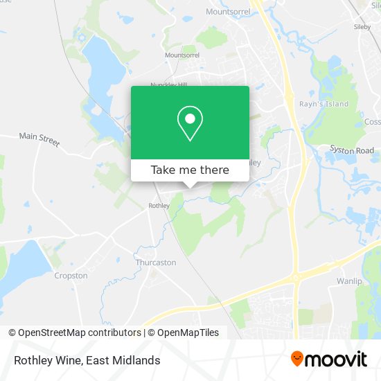 Rothley Wine map