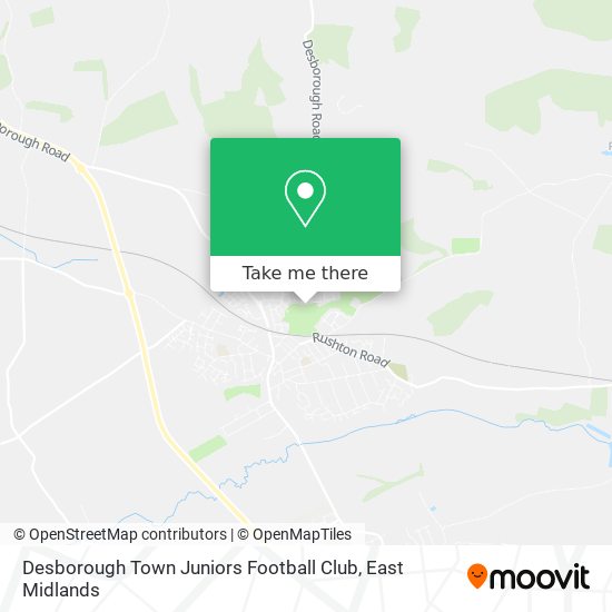 Desborough Town Juniors Football Club map
