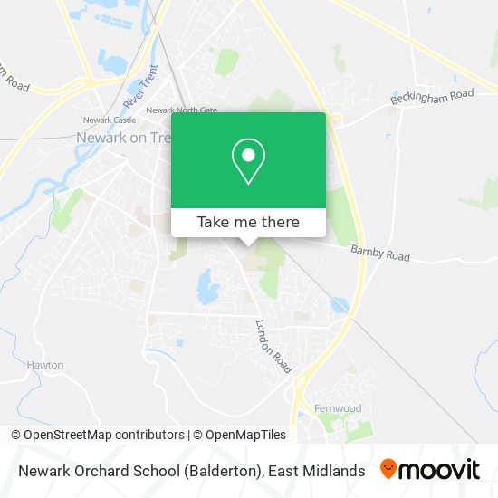 Newark Orchard School (Balderton) map