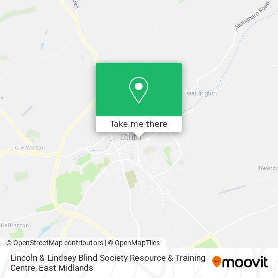 Lincoln & Lindsey Blind Society Resource & Training Centre map
