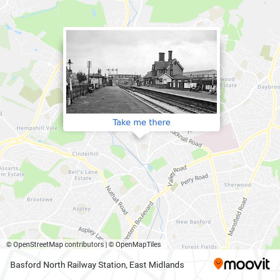 Basford North Railway Station map