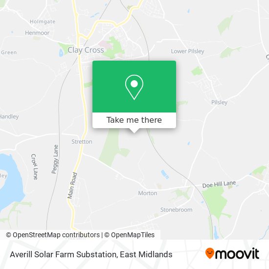 Averill Solar Farm Substation map