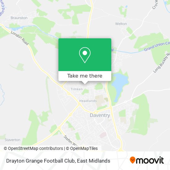 Drayton Grange Football Club map