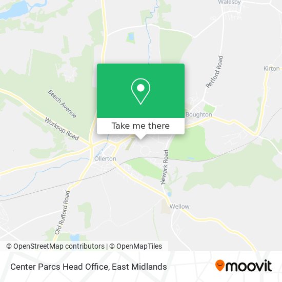 Center Parcs Head Office map