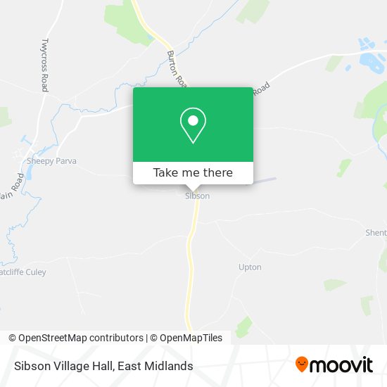 Sibson Village Hall map