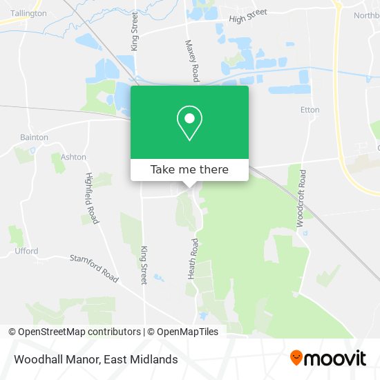 Woodhall Manor map