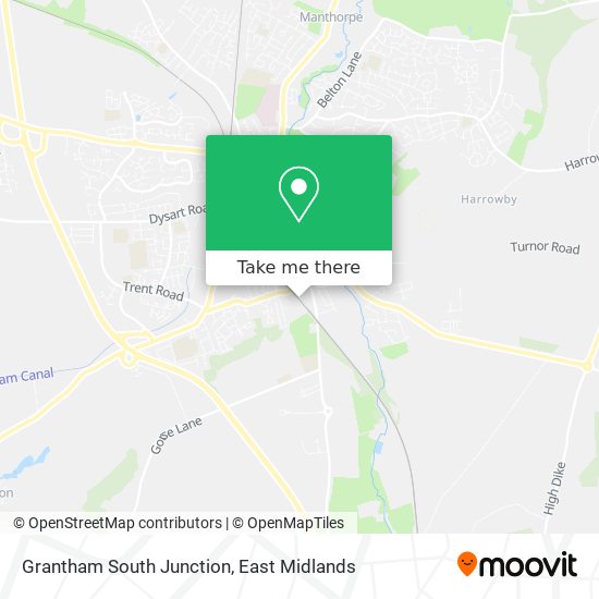 Grantham South Junction map