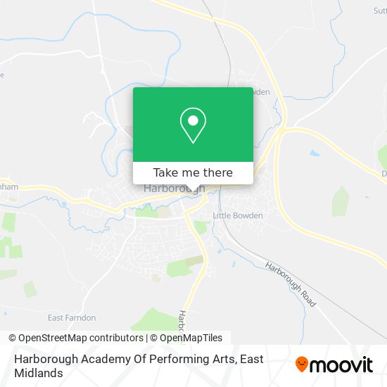 Harborough Academy Of Performing Arts map