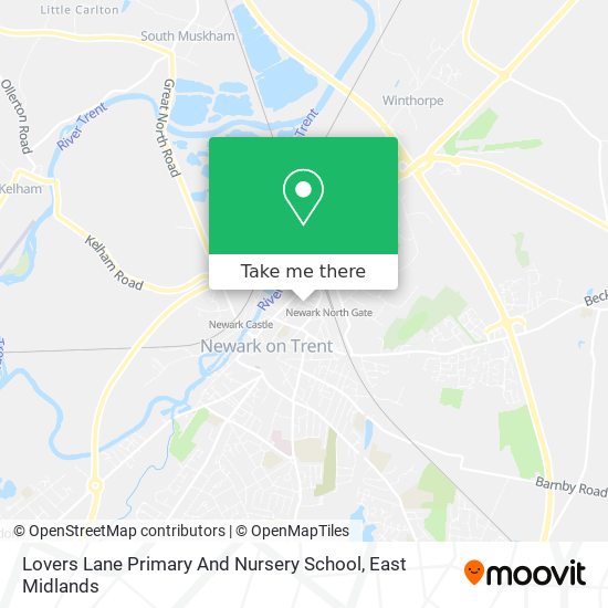 Lovers Lane Primary And Nursery School map