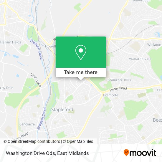 Washington Drive Ods map