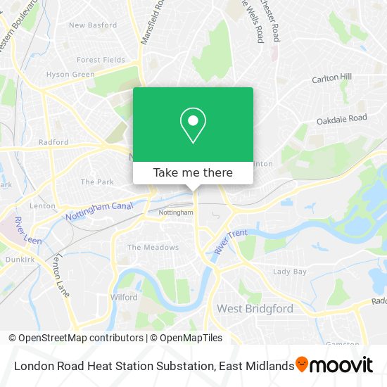 London Road Heat Station Substation map