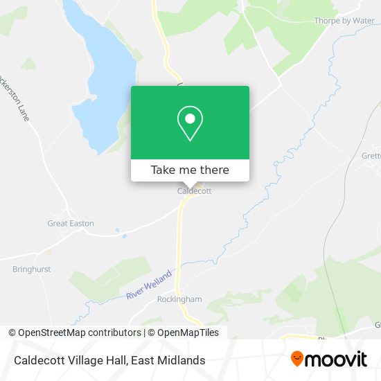 Caldecott Village Hall map