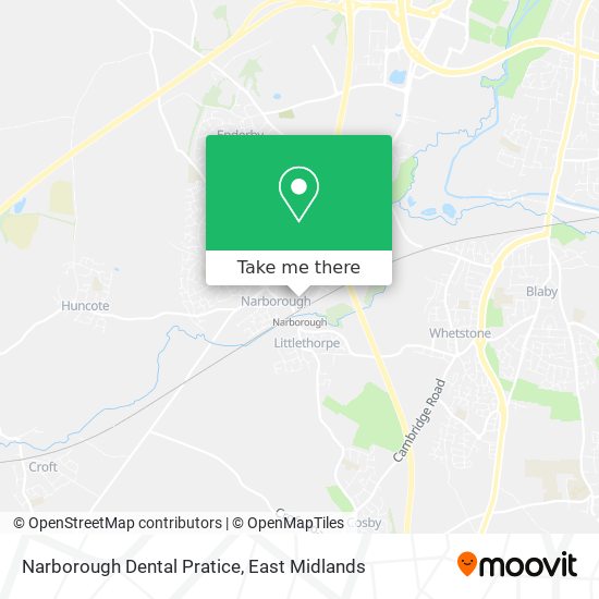 Narborough Dental Pratice map