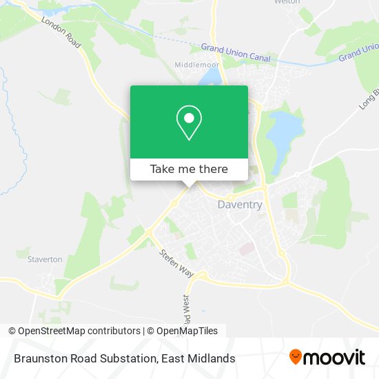 Braunston Road Substation map