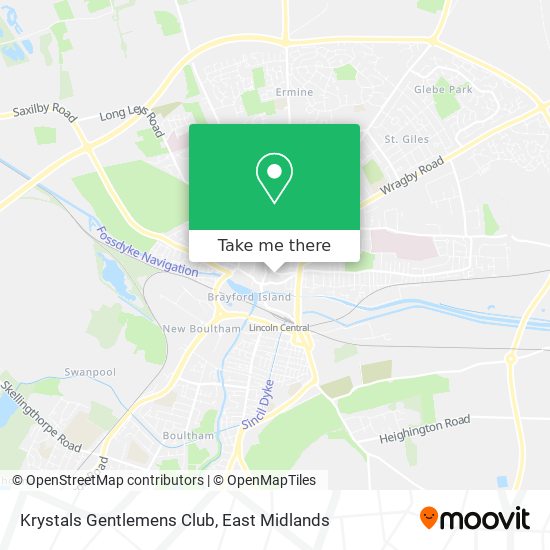 Krystals Gentlemens Club map