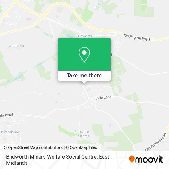 Blidworth Miners Welfare Social Centre map