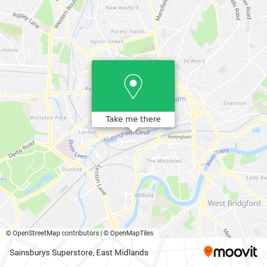 Sainsburys Superstore map