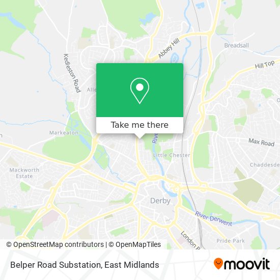 Belper Road Substation map