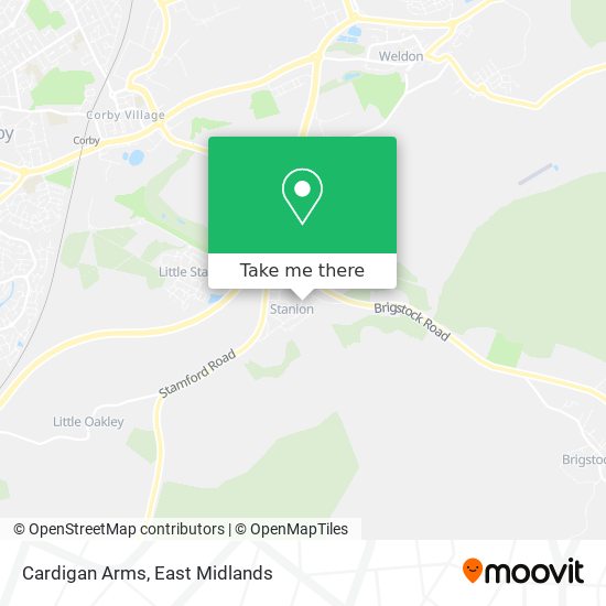 Cardigan Arms map