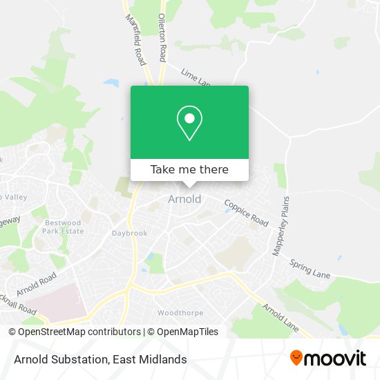 Arnold Substation map