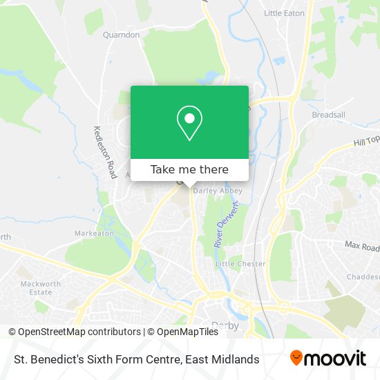 St. Benedict's Sixth Form Centre map
