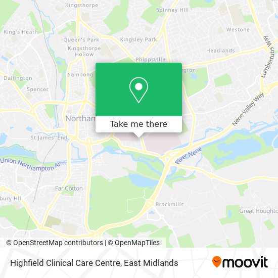 Highfield Clinical Care Centre map