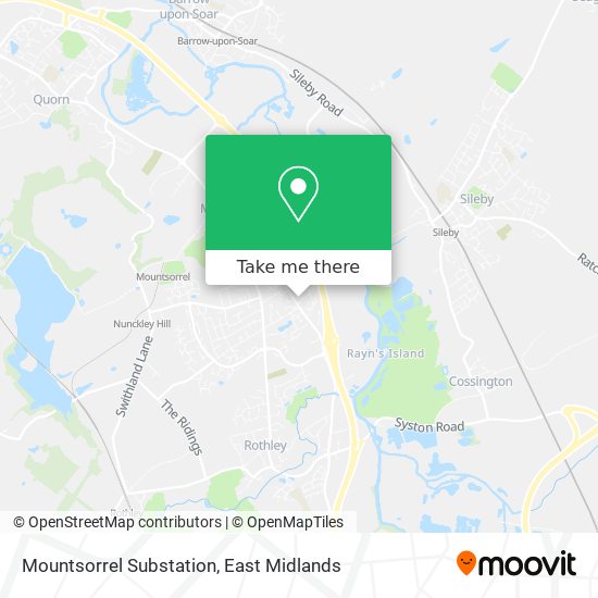 Mountsorrel Substation map