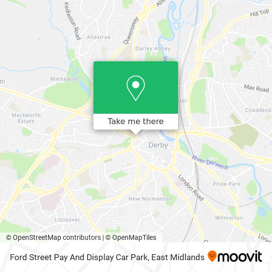 Ford Street Pay And Display Car Park map