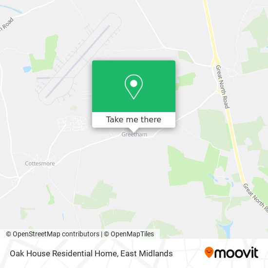 Oak House Residential Home map